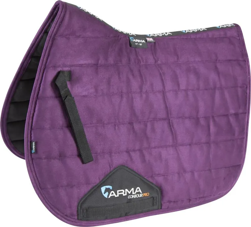 Shires ARMA High Wither Suede Comfort Pad - Plum